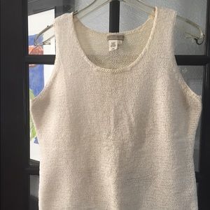 Loose Weave Cream Colored Shell